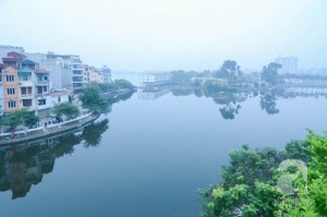 view hồ sinh thái nhìn từ căn hộ hiệp thành lake view tower quận 12