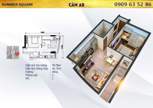 căn hộ summer square 1 phòng ngủ
