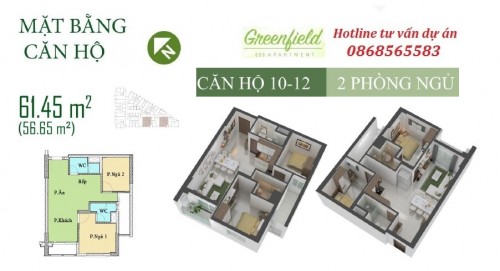 Thiết kế Green Field 686 Bình Thạnh - Hotline tư vấn: 0868.56.55.83