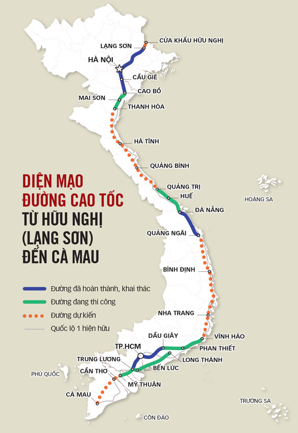 Tính đến năm 2024, phát triển giao thông ở Việt Nam đã đạt bước đột phá với nhiều dự án đường cao tốc mới được xây dựng và nâng cấp. Hệ thống giao thông mạch lạc, kết nối các tỉnh thành với nhau, đưa đất nước phát triển hơn.