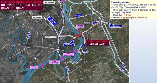 Cầu Đồng Nai 2 (cầu Long Hưng) khởi công năm 2026